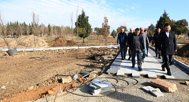 Başkan Şayir, Millet Bahçesi çalışmalarını yerinde inceledi