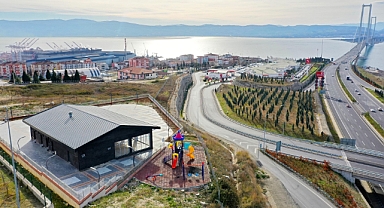 Köprü manzaralı seyir terasında kafeterya binası tamamlandı