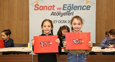 Sanat ve eğlence atölyeleri çocuk sesleriyle açıldı