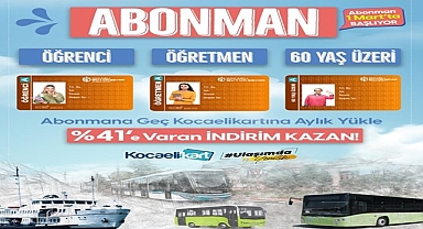 Abonman indirimli kart uygulaması 1 Mart'ta başlıyor