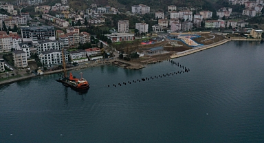 Değirmendere çekek yerine 85 kazık