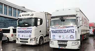 GBB’nin yardım TIR’ları Yola Çıktı