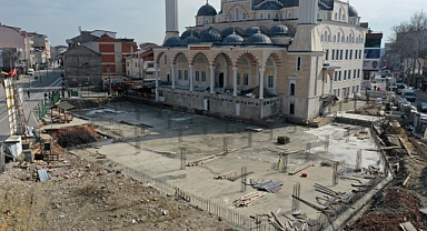 Mehmet Ali Paşa Camii Meydanında temel betonu atıldı