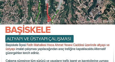 O cadde 3 ay süreyle kapalı
