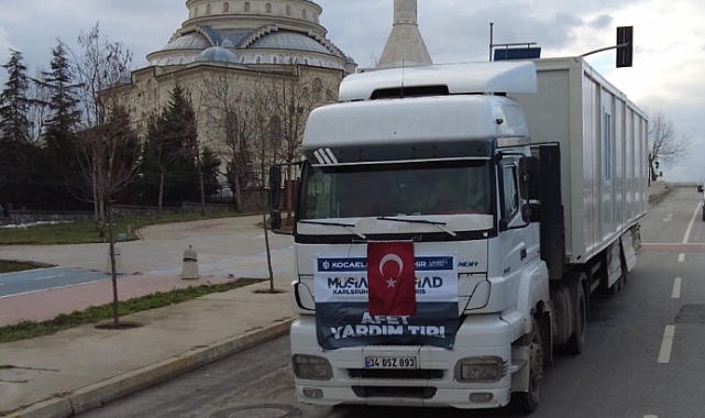 Sahra hastanesi için konteynerler yola çıktı