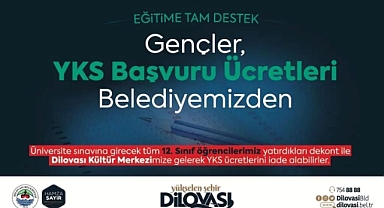 Dilovası Belediyesi’nden öğrencilere YKS ücreti desteği