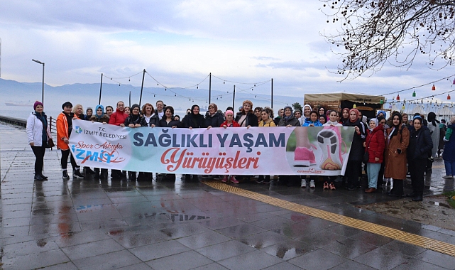 İzmit Belediyesi sağlıklı yaşam yürüyüşleri Emekçi Kadınlar Gününde tekrar başladı
