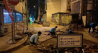 Yol Bakım Timi'nden gece operasyonu