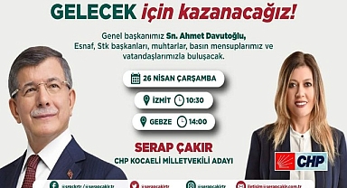 Davutoğlu’nun Gebze programı belli oldu