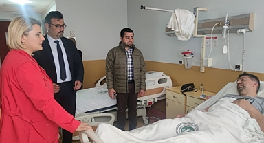 Başkan Hürriyet’ten CHP İl Başkanı Sarı’ya geçmiş olsun ziyareti