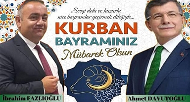 Başkan FAZLIOĞLU'ndan Kurban Bayramı mesajı