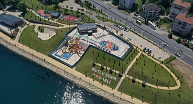 Çift kaydıraklı Aquapark hizmete girdi