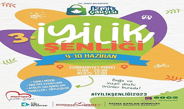 İzmit Belediyesi 3. İyilik Şenliği için geri sayım başladı
