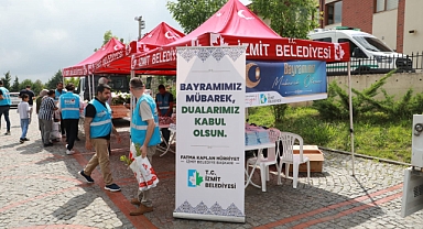 İzmit Belediyesi Kurban Bayramı arifesinde Kabristanlarda vatandaşları yalnız bırakmadı