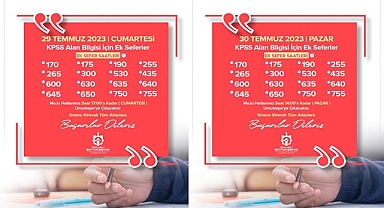 KPSS için Büyükşehir'den ek sefer
