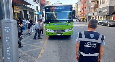 Büyükşehir'den toplu taşıma araçlarına denetim