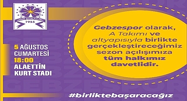 Gebzespor ailesi 5 Ağustos’ta sezonu açacak