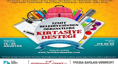 İzmit Belediyesi bu yıl da öğrencilere kırtasiye desteği verecek