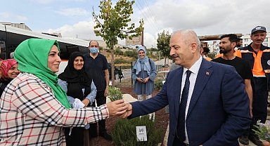 Başkan Büyükgöz’den “Şifa Kapısında” Bitki hasadı