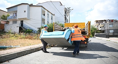 Çayırova’da kaba atıklar toplanıyor