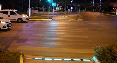 Yaya güvenliğinde LED'li sistem devrede