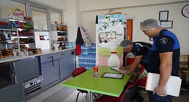 Zabıtadan okul kantinlerinde denetim