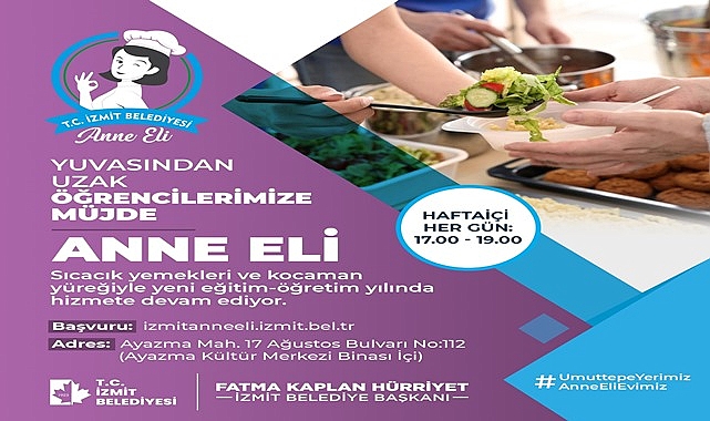 Anne Eli Projesi, sıcak yemek hizmetiyle üniversite öğrencilerine kapılarını yeniden açtı