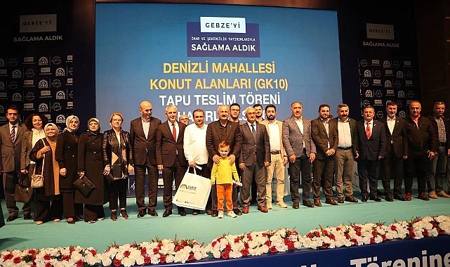 Denizli Mahallesi’nde 1683 kişiye Tapuları Takdim Edildi