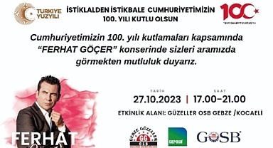 GEBZE’DEKİ OSB’LERDEN 100. YILA ÖZEL KONSER!