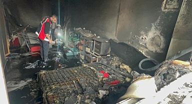 Silopi’de yangın evi kullanılamaz hale getirdi