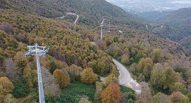 Teleferikte direkler tamam sıra taşıyıcı halatlara geldi