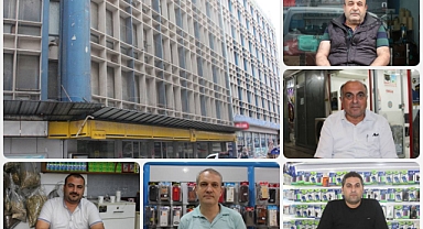Ağır hasarlı binanın yıkımındaki belirsizlik esnafı mağdur ediyor