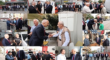 Başkanlardan esnaf ziyaretleri