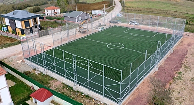 Büyükşehir'den köylere futbol sahası