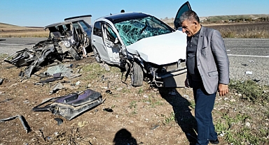 Diyarbakır'da kaza: 2 ölü, 1 yaralı