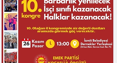 EMEP Kocaeli kongreye gidiyor