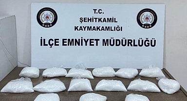 Gaziantep'te 14 kilo 950 gram metamfetamin ele geçirildi