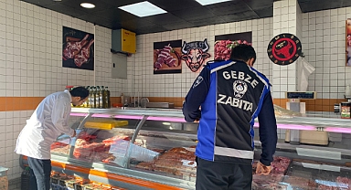 Gebze Zabıtasından Kasap Denetimleri