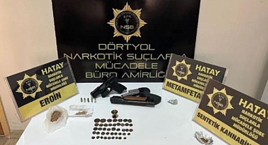 Hatay'da tarihi eser ve uyuşturucu operasyonu