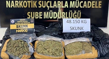Kargo kamyonunda 48 kilo sentetik uyuşturucu ele geçirildi