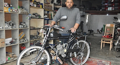 Vergi ve ehliyet ücretleri ilginç icatlar ortaya çıkarıyor: Bisiklet motosiklete çevrildi