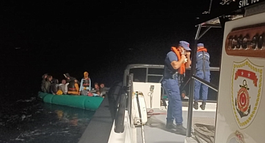 Balıkesir açıklarında düzensiz göçmen operasyonu