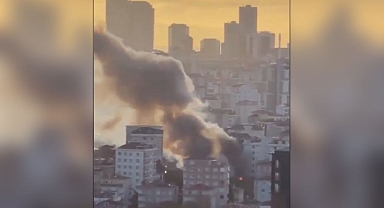 İstanbul'da iş yeri yangını