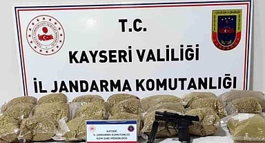 Kayseri'de uyuşturucu ve silah ele geçirildi