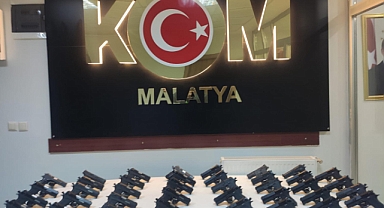 Malatya'da 38 tabanca ele geçirildi