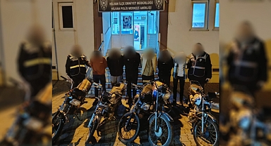 Yediemin otoparkında motosiklet hırsızlığı: 6 gözaltı