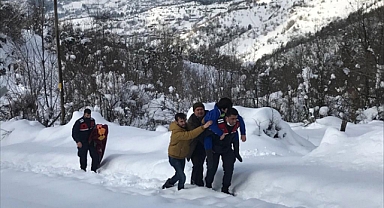 Bartın'da 46 köy yolu ulaşıma kapandı