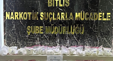 Bitlis'te 10 kilogram uyuşturucu ele geçirildi