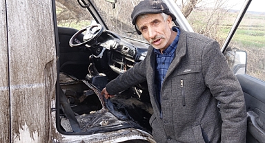 Çalınan aracını parçalanmış halde bulan şahıs büyük mağduriyet yaşadı