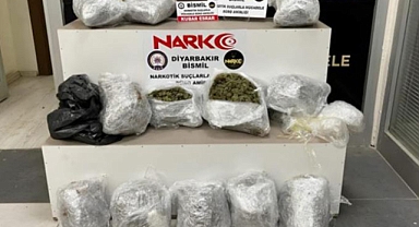 Diyarbakır'da 15 kilogram kubar esrar ele geçirildi